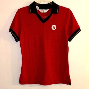 Texaco Gas Station Clerk Cashier Uniform Polo Style Collared Shirt Woman’s Small